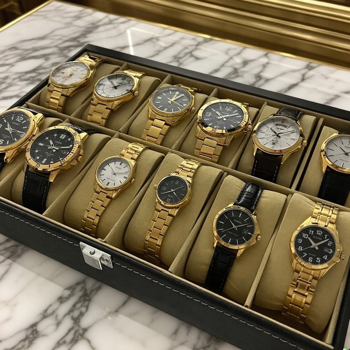 ZEGAREK CASIO ZŁOTY, POZŁACANY 24 KARATOWYM PRAWDZIWYM ZŁOTEM + GRAWER