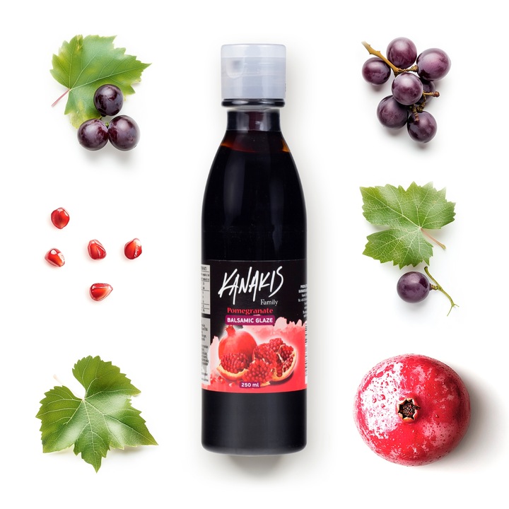 krem z octu balsamicznego sos z granatu 100% Grecki do sałatek 250 Kanakis