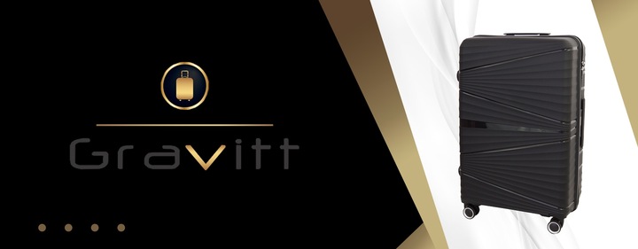 WALIZKA PODRÓŻNA NA KÓŁKACH ŚREDNIA GRAVITT POLIPROPYLEN 008