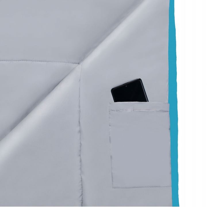 ŚPIWÓR TURYSTYCZNY MUMIA Z KAPTUREM DUŻY CIEPŁY LEKKI POD NAMIOT 220cm