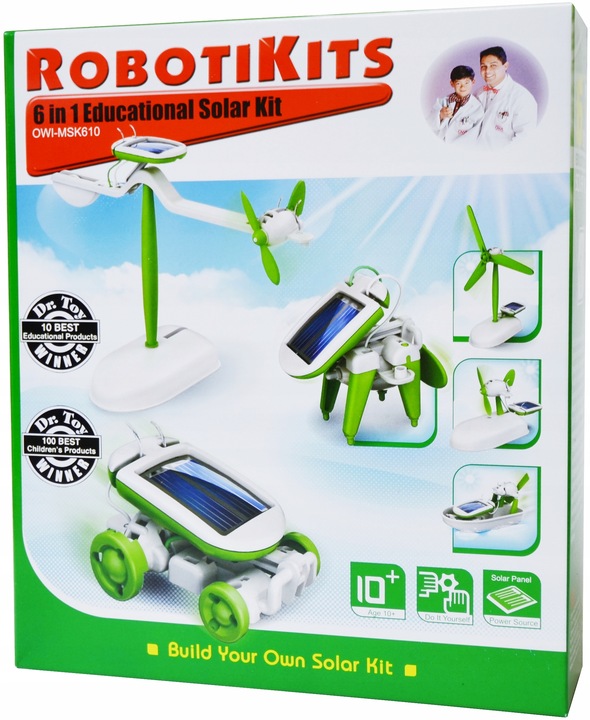 TG60706 ROBOT SOLARNY 6w1 POJAZDY SOLARNE ROBOTY KREATYWNY ZESTAW EDUKACYJN