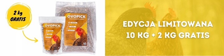OVOPICK 10 kg+GRATIS muszle morskie dla kur niosek