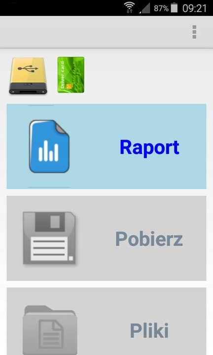 Czytnik karty kierowcy micro-USB telefon z PROGRAM