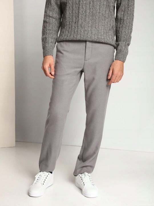 M6022 TOP SECRET SZARE KLASYCZNE SPODNIE _33