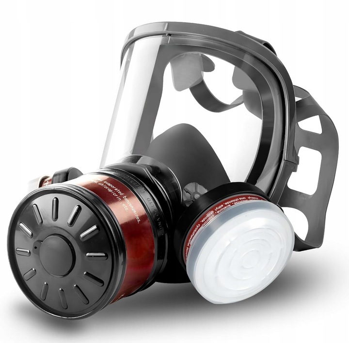 MASKA PRZECIWPYŁOWA + PRZECIWGAZOWA + 2 WKŁADY WĘGLOWE + 10x FILTRY Koanni