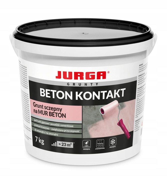 Grunt SZCZEPNY kwarcowy BETON KONTAKT MUR beton trudne podłoża Jurga 7kg
