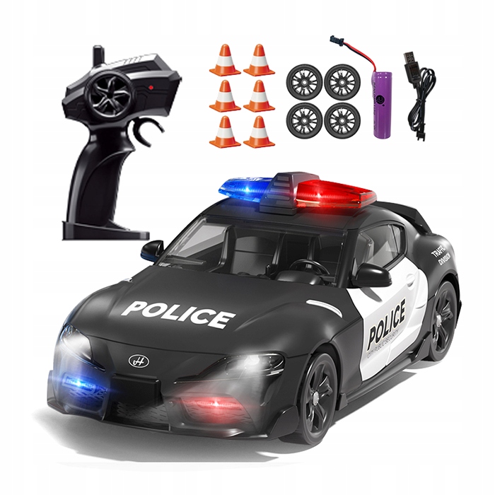 Samochód Zdalnie Sterowany RC Do Driftu Auto na pilot 4x4 LED akumulator