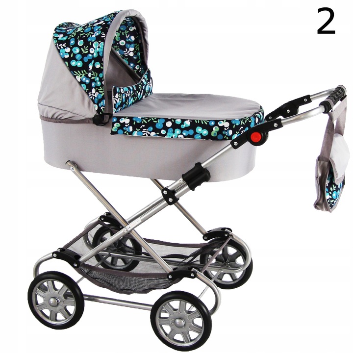 WÓZEK DUŻY DLA LALEK GŁĘBOKI + Pościel+Torebka PL