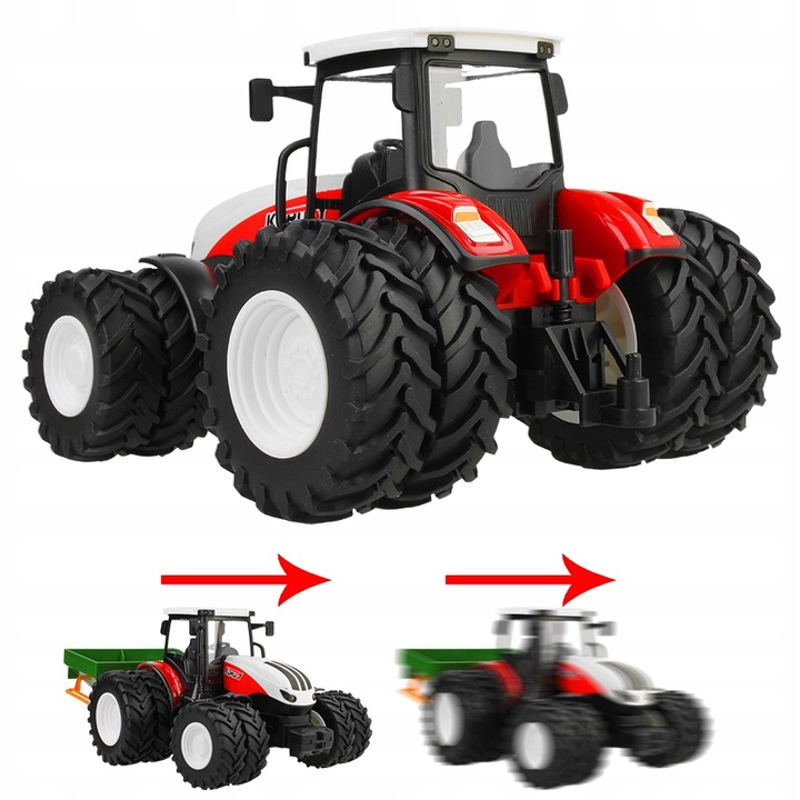 Traktor Rolniczy dla Dzieci Zdalnie Sterowany z Rozsiewaczem do Nawozów R/C