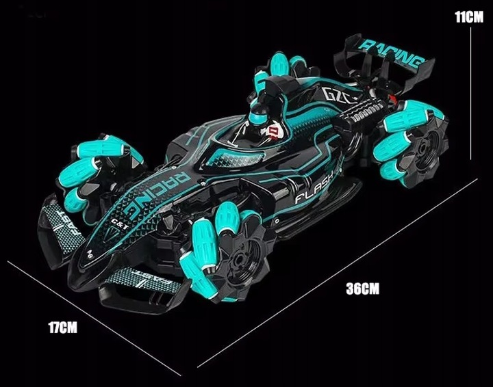 SAMOCHÓD ZDALNIE STEROWANY DUŻY AUTO PILOT RC + ZEGAREK STERUJĄCY DRIFT 4x4