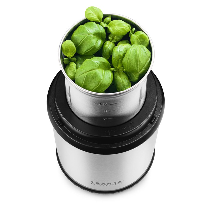 Młynek ROZDRABNIACZ 2w1 do ziaren kawy ziół orzechów TRANSA 300W