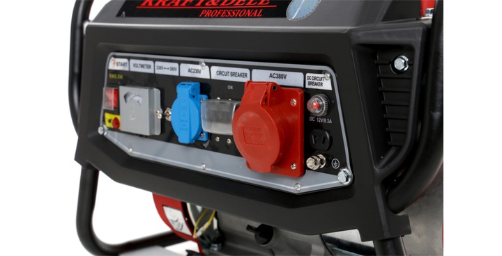 AGREGAT PRĄDOTWÓRCZY 3000W 7KM TRÓJFAZOWY GENERATOR PRĄDU PRZENOŚNY 3000W