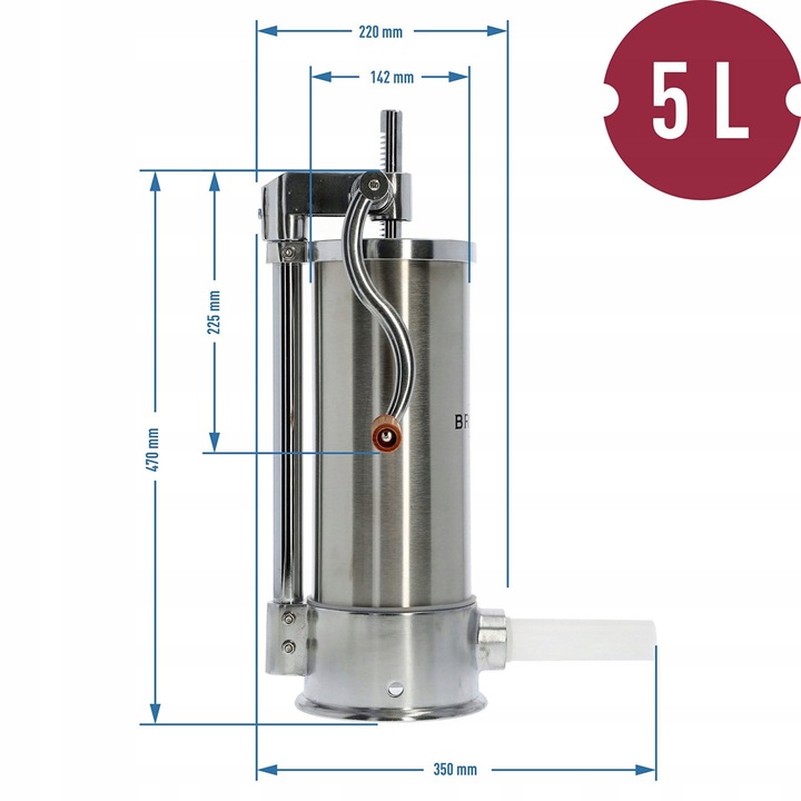 NADZIEWARKA DO KIEŁBAS PIONOWA BROWIN 311006 5kg