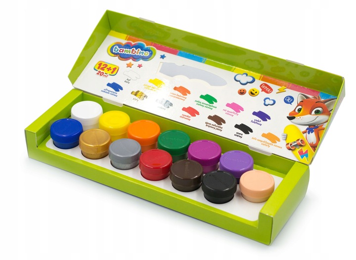 BAMBINO FARBY PLAKATOWE 12 KOL + 1 20 ML