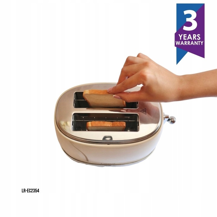 Toster LARETTI LR-EC2354 Stal nierdzewna (Smeg, Ravanson, Miele)