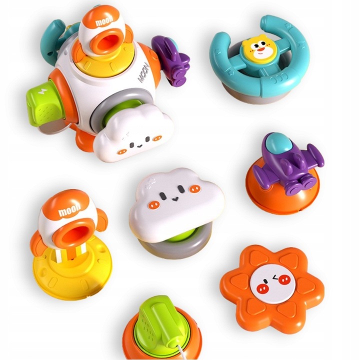 INTERAKTYWNA KOSTKA SENSORYCZNA MONTESSORI EDUKACYJNA RUCHOMA MANIPULACYJNA