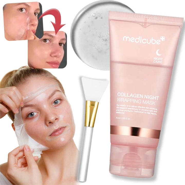 Medicube Kolagenowa Maska Owijająca na Noc Intensywnie Nawilżające 75 Ml