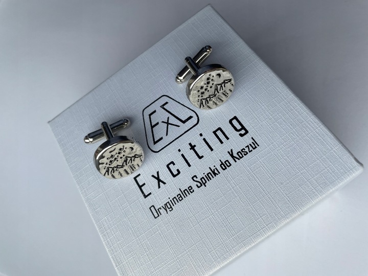 Spinki do mankietów EXC Góry Tatry Sudety Karpaty Duch Gór Ratownika GOPR