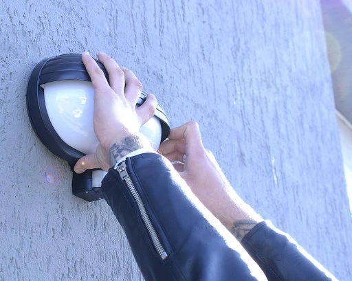 Lampa ścienna zewnętrzna + czujnik ruchu zmierzchu na Ganek Przed wejście