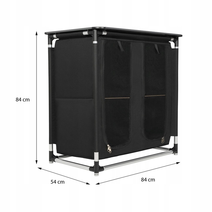 Szafka Turystyczna Kempingowa Składana Przenośna Z Blatem Wolnostojąca NILS