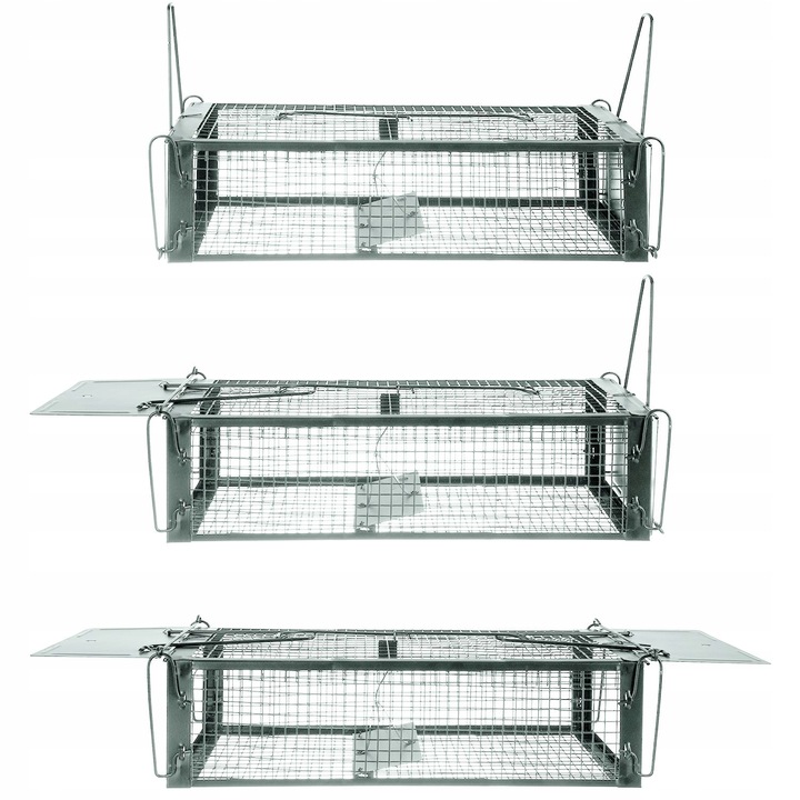 Żywołapka Pułapka na Szczury Kuny Łaski Norki Chwytacz Myszołapka XL Repest