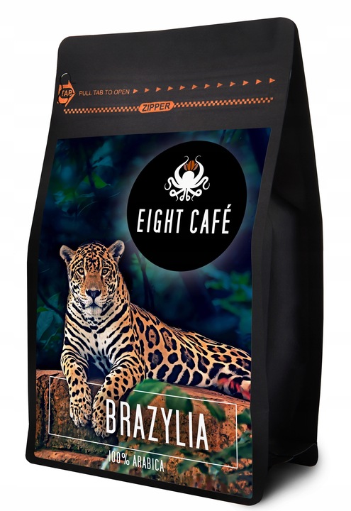 Kawa Mielona Świeżo Palona 100% Arabica Brazylia 500G Eight Cafe