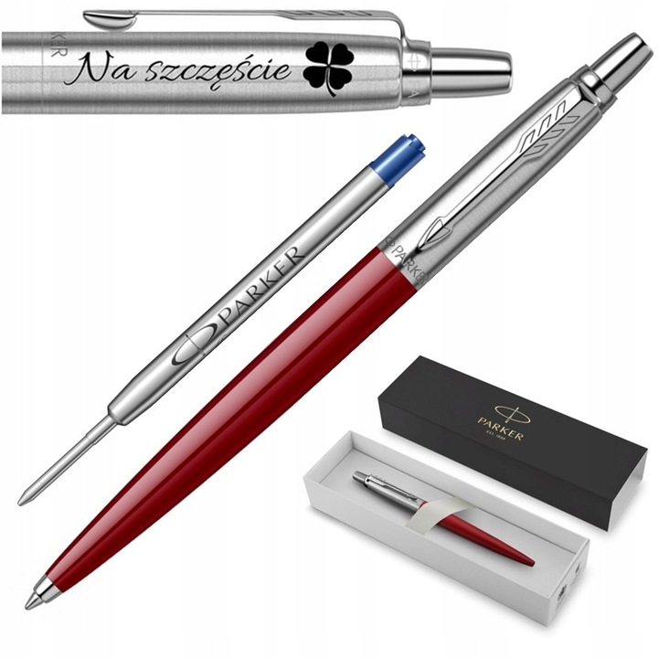 Długopis Parker Jotter Oryginalny Czerwony Bordo Grawer do szkoły