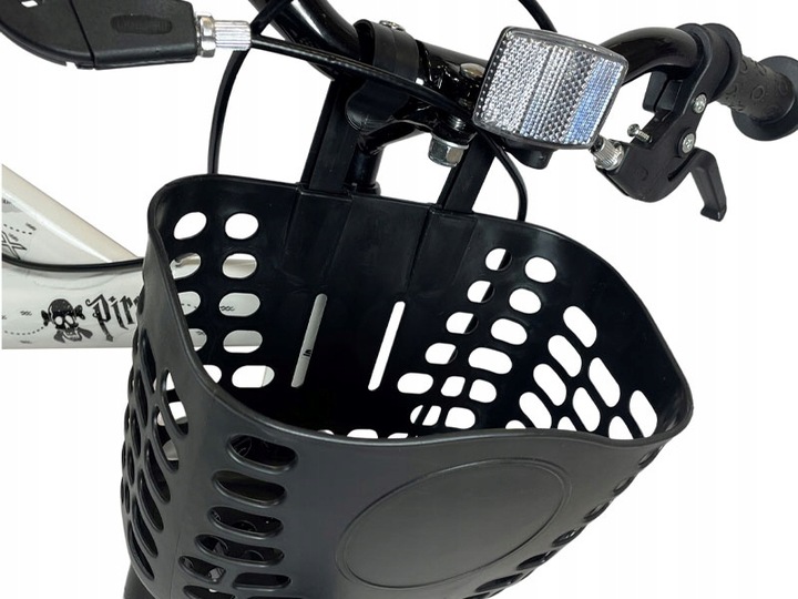 ROWER ROWEREK DZIECIĘCY Z KÓŁKAMI + PROWADNIK KOSZYCZEK BMX 14 CALI PIRATE