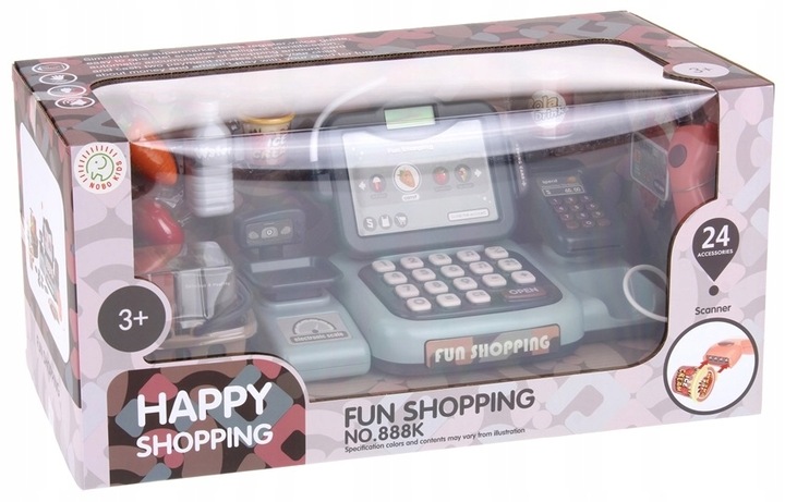 Kasa Fiskalna Interaktywna Sklepowa Edukacyjna Kalkulator Skaner Waga Karta