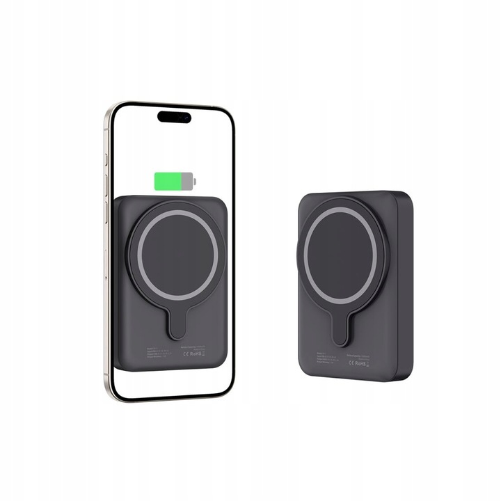 MAGNETYCZNY POWER-BANK NA MAGSAFE 10000MAH 15W USB-C DO IPHONE 12 13 14 15