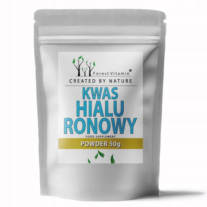 Kwas Hialuronowy W PROSZKU 50g ZDROWE STAWY SKÓRA KOŚCI ZMARSZCZKI