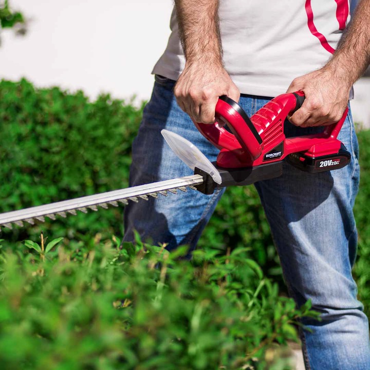 NOŻYCE DO ŻYWOPŁOTU AKUMULATOROWE DO KRZEWÓW GAŁĘZI SEKATOR 510MM WORCRAFT