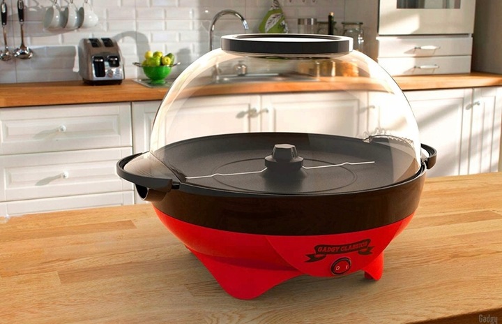 MASZYNA DO ROBIENIA POPCORNU DOMOWA AUTOMATYCZNA URZĄDZENIE MASZYNKA SZYBKA