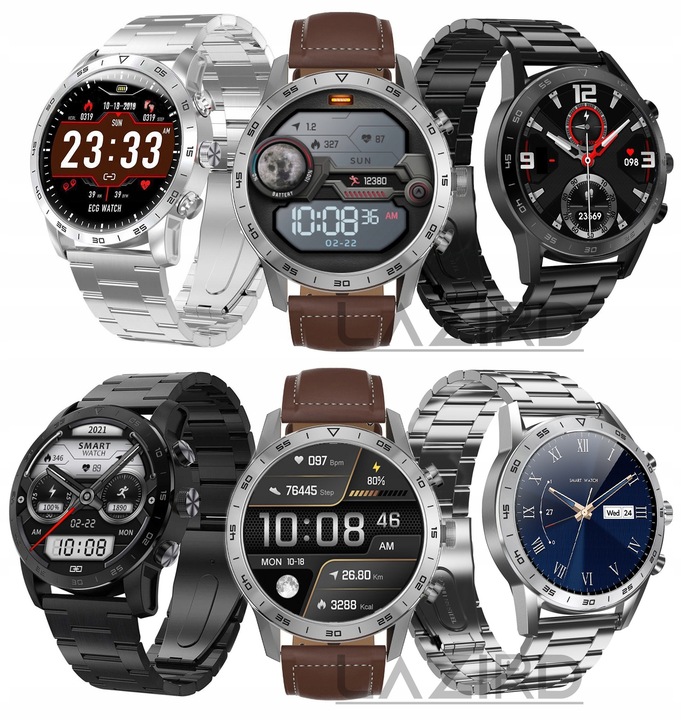 SMARTWATCH ZEGAREK 454x454 PL EKG INDUKCJA ROZMOWY