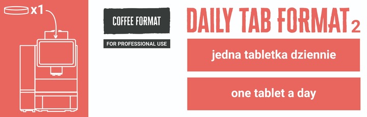 Tabletki do czyszczenia ekspresu 100szt 2g Coffee Format Daily Tab 2