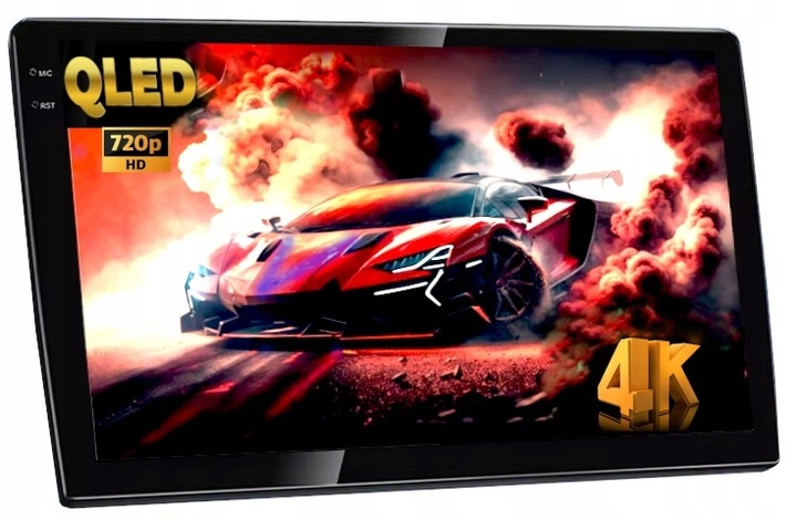 RADIO 10 CALI GPS 2 DIN BLUETOOTH ANDROID AUTO CARPLAY WIFI USB 4/62GB QLED