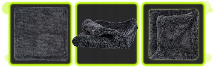 PUSZYSTY GRUBY RĘCZNIK Z MIKROFIBRY DO OSUSZANIA LAKIERU SAMOCHODU 1200GSM