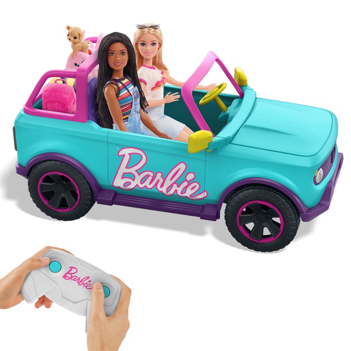 Hot Wheels RC Barbie SUV Pojazd zdalnie sterowany w skali 1:12 JEEP AUTKO