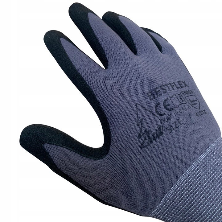 12 par rękawice rękawiczki robocze BEST FLEX spieniony NITRYL FOAM 10 - XL