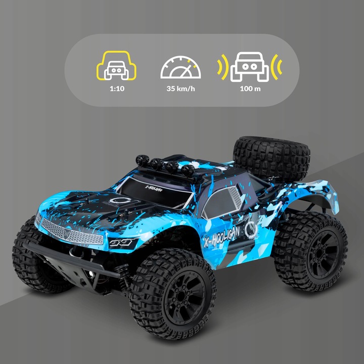 Auto Zdalnie Sterowane Samochód X-Hooligan 4x4 35km/h 1:10 DUŻE I SZYBKIE