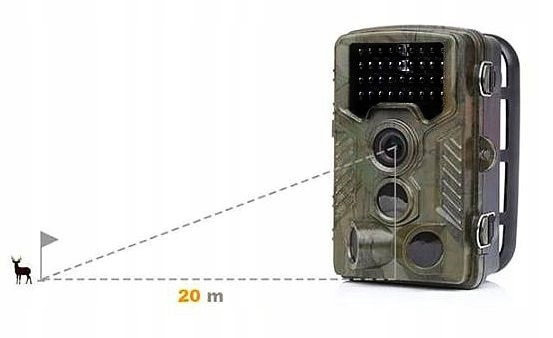 Fotopułapka Kamera Leśna FullHD IR POLSKIE MENU