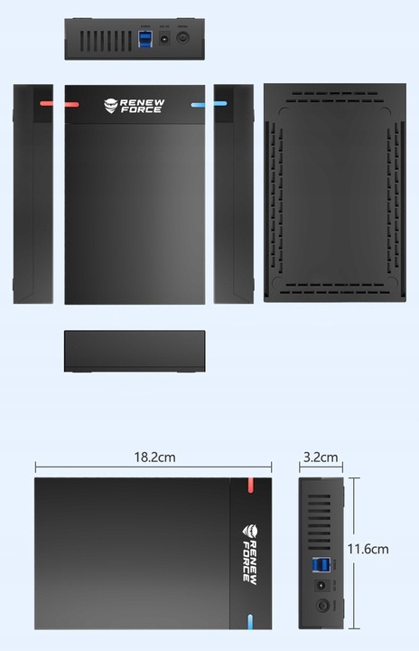 Obudowa Dysku 3.5' Kieszeń SATA I II III HDD USB 3.0 Super Speed do 5Gb/s