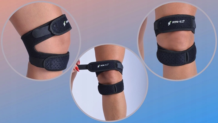 OPASKA STABILIZATOR KOLANA RZEPKI DOBRZE PODTRZYMUJE KOLANO DO BIEGANIA BÓL