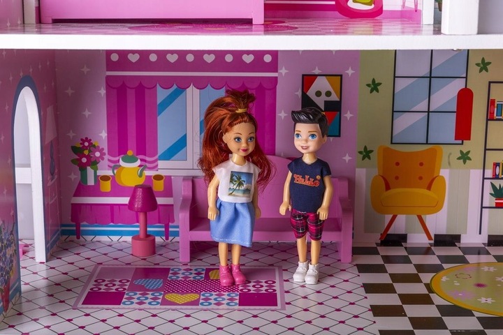 DREWNIANY DOMEK DLA LALEK