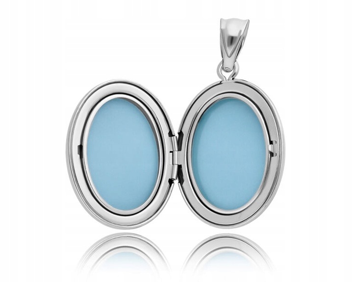 Srebrny łańcuszek z SEKRETNIKIEM NA ZDJĘCIA + Grawer dł. 50 cm 925