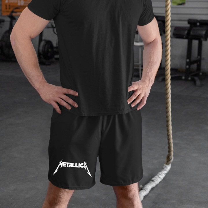 SPODENKI Z NADRUKIEM LOGO METALLICA DLA FANA ROCK