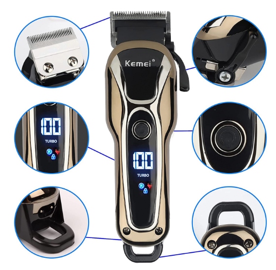 PROFESJONALNA BEZPRZEWODOWA MASZYNKA DO GOLENIA TRYMER DO WŁOSÓW BRODY 2024