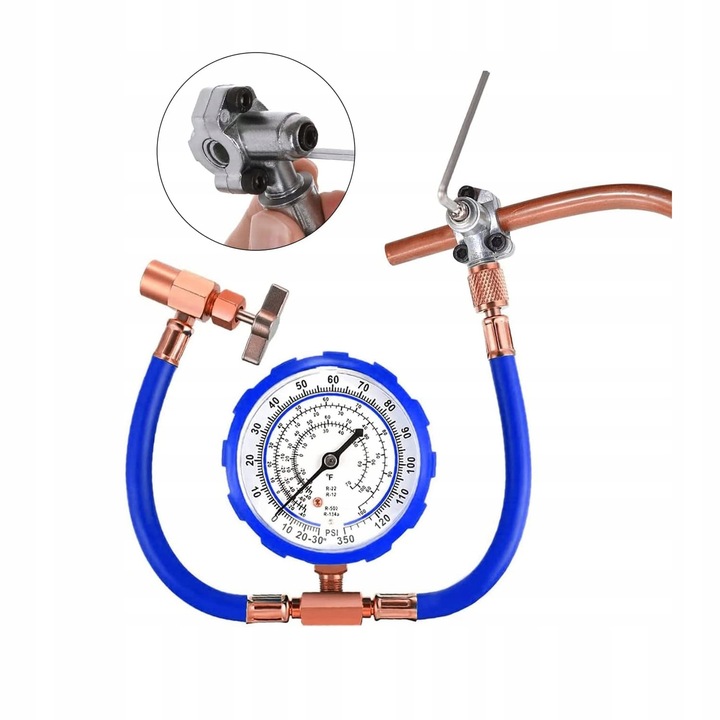ZAWÓR PRZEBIJAJĄCY KRAN LODÓWKI ZAWÓR KOMPATYBILNY Z 1/4" 5/16" 3/8"
