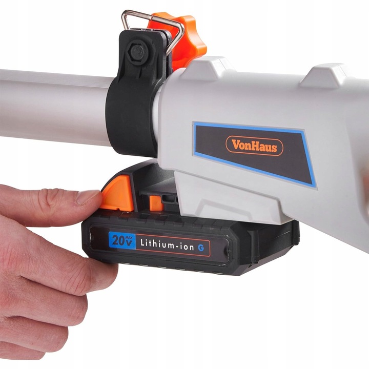 Akumulatorowe nożyce do żywopłotu na wysięgniku VonHaus 240cm 20V 1,5Ah