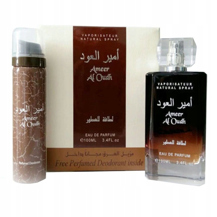 PERFUMY MĘSKIE + DEZODORANT LATTAFA AMEER AL OUDH ORYGINALNE DRZEWNE